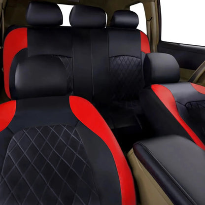 All Season Quited PU Leather Car Seat Cover Full Surrounded Seat Protector Waterproof Universal Fit Sedan Suv Pick-up Truck Seat